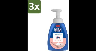 Blue Wonder - Handzeep - Hygiënisch & Verzorgend - 225 ml - Bulkverpakking - 3 stuks