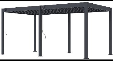 Garden Impressions Pergola bioclimatic tuinpaviljoen 300x530xH255 cm - antraciet