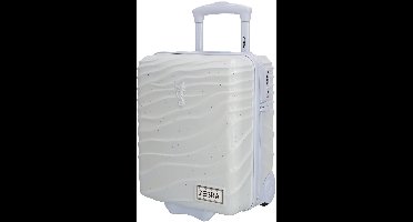Zebra Trends Sandy Koffer - 16 Inch - Underseat - Handbagage - Gerecycled - TSA - Reizen - Lichtblauw