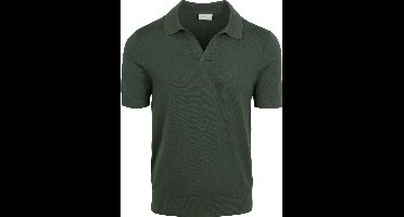 Suitable Polo Riva Compact Donkergroen - Maat L - Heren - Polo shirt Heren met Korte mouw