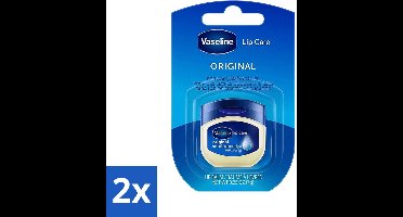 2 x Vaseline - Original - Lip Balm - Hydraterend - 7 g - Lippenbalsem - Lippenverzorging - Droge Lippen - Uitdroging - Gebarsten Lippen