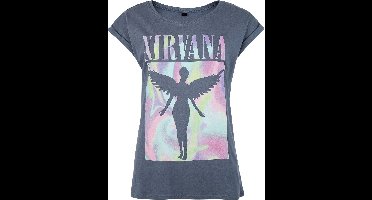 Nirvana In Utero Crystals Dames T-shirt - blauw - XL