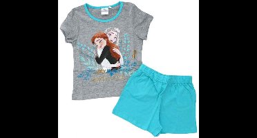 Frozen Kinder Shortama Zomerset Maat 110 Grijs - Anna&Elsa 1stuk