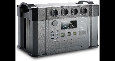 Draagbare Powerstation – Mobiele Accupack – Solar Generator – Noodstroomvoorziening – Camping Accu – 2400W Continu Vermogen – 1451Wh LiFePO4 Batterij