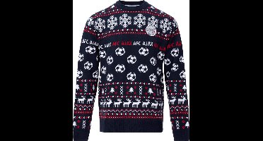 Ajax-kersttrui navy rood