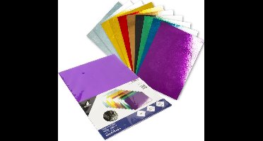 Kangaro metallic karton - A4 - 300 gram - assorti kleuren - 10 vel - hobbykarton - K-0065P01