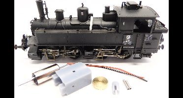 micromotor HR028C motor ombouwset voor Roco BR 98.7, Bay. BB II, Mallet, Werklok VOEST, u.a.