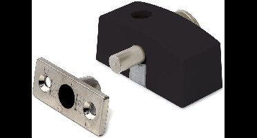 Oplegslot - Zwart - Zamac - Dulimex - Dulimex smal buitendraaiend 75x33mm, zwart