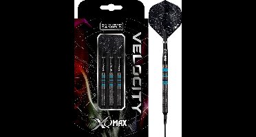 XQMax Velocity M4 Aqua 90% Soft Tip - Dartpijlen 19 Gram