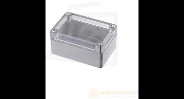 Behuizing voor elektronica 265x185x95mm transparante deksel