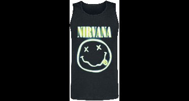 Nirvana Neon Logo Heren Tanktop - zwart - L