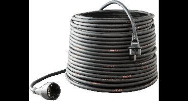 Keraf Verlengkabel 25 meter 3 x 2,5 mm² H07RN-F aangespoten st.