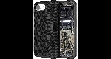 JT Berlin Pankow Solid Backcover Apple iPhone 16e Zwart Inductieve lading, MagSafe compatible, Stootbestendig