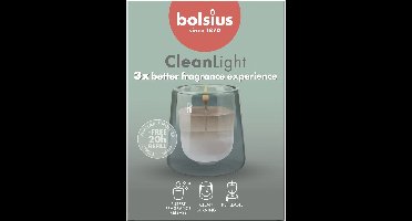 Bolsius - Clean Light - Geurkaars - Starterkit - Cypress & Amber