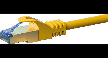 Danicom CAT6a S/FTP (PIMF) patchkabel - 10 meter geel - netwerkkabel - internetkabel - UTP kabel - RJ45 - 10000 mbit/s