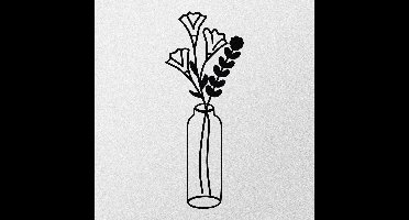 Enzo Decoratieve metalen wandaccessoire | 100% METAAL | 24 x 60 cm - Asir Group - Wanddecoratie metaal - Zwart - Metaal - Wanddecoratie metaal -