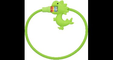 Ibenzoa® Fietsslot voor kinderen met dinosaurusontwerp en 10.000 combinatiemogelijkheden