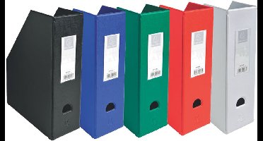 EXACOMPTA tijdschriftencassette, DIN A4, karton, 70 mm, zwart