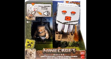 Minecraft Movie Blast Attack Ghast – 25 cm Actiefiguur met Licht, Geluid en Vuurprojectiel