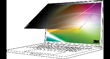 3M Bright Screen Privacy Filter voor 15.6in Volledig Scherm Laptop, 16:9, BP156W9E