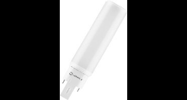 Ledvance - LED PL-C Dulux - D/E HF & AC Mains 230V - 6W 660Lm - 4000K 840 Koel Wit | 4Pins G24q-1 - Vervangt 13W