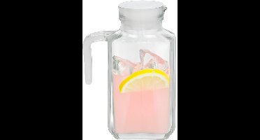 Gerimport schenkkan Lucia - Limonadekan - Waterkan - Met deksel - 1,5L - glas