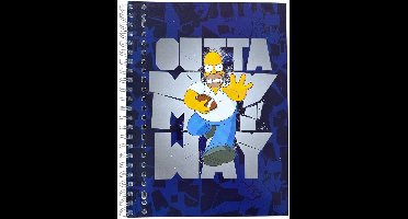Collegeblok A4 gelinieerd “Homer Simpson Rugby” – 80 pagina’s, spiraalbinding