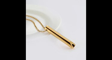 New Age Devi - Ontdek de kracht van rustig ademen met onze veelzijdige Ademketting - Hyperventilatie Hulpmiddel - Ademtrainer - Ademhalingstrainer - Anti Hyperventilatie ketting - Stoppen met Roken - Tegen Stress en Paniek - Cadeau in prachtig Goud