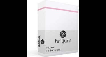 Haton Briljant Baby Ledikantlaken Roze Met Satijnen Bies 100 x 150 cm
