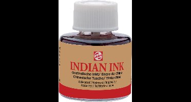 Talens Oostindische inkt, flesje van 11 ml, zwart