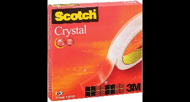 Plakband Scotch Crystal 600 19mmx66m transparant | 12 stuks