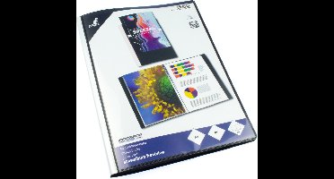 Kangaro showalbum - A4 - PP - 20 insteektassen - zwart - met insteek - K-3025-0