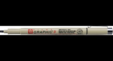 Sakura Pigma graphic 3mm Zwart