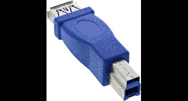 USB-B (m) - USB-A (v) adapter - USB3.0 / blauw