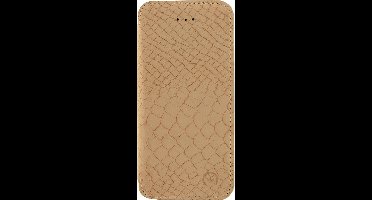 Apple iPhone 5/5s/SE Hoesje - Mobilize - Slim Gelly Serie - Kunstlederen Bookcase - Rose Gold Snake - Hoesje Geschikt Voor Apple iPhone 5/5s/SE