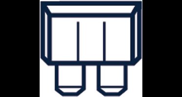 Talamex Inline Zekeringhouder 2a 6 Eenheden Grijs