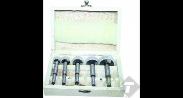 Scharnierboren, scharnierboor 5 delig, 15, 20, 25, 30, 35mm