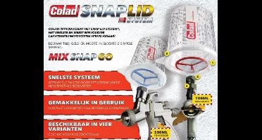 COLAD Snap Lid System 350ml, 190 micron, 50 Lids + mengbekers