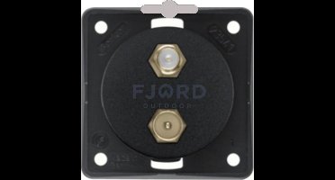 Antenne contactdoos TV/sat mat zwart