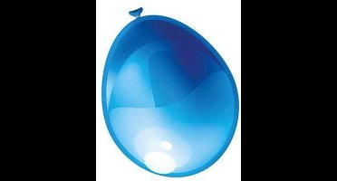 Ballonnen parel blauw metallic 50 stuks 30 cm