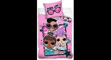 Carbotex Dekbedovertrek Lol Surprise 140 X 200 Cm Katoen Roze