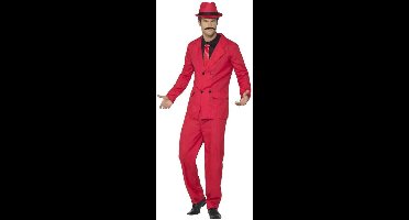 Gangster kostuum pak rood - Maat L