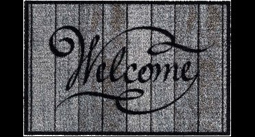 MD Entree - Deurmat - Schoonloopmat - Ambiance - Welcome Wood - 50 x 75 cm