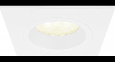 Inbouwspot Wietse met Philips HUE White - Voor binnen / woonkamer / keuken / slaapkamer - inbouwspot - Wit - vierkant - IP20 - GU10 - Buitendiameter: 93MM - boorgat: 75-81MM - min. Inbouwdiepte: 70MM