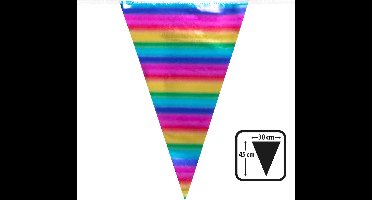 Boland - Foliereuzenvlaggenlijn regenboog Multi - Regenboog - Regenboog