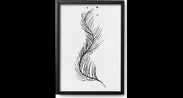 Abstracte poster Derby - A3 - 30 x 42 cm - Inclusief lijst (Zwart MDF) - Kunst - Hoogwaardige abstracte poster - Illustratie - ArtStract - Abstracte kunst Online - Abstracte posters