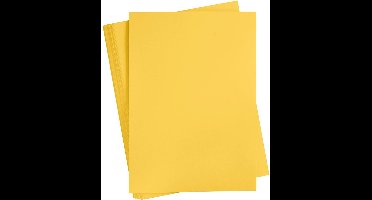 Gekleurd Karton, A2, vel 420x594 mm, 180 gr, sun yellow, 100 vel/ 1 doos