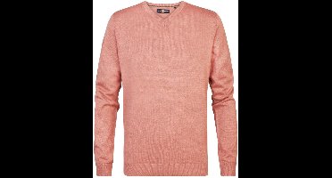 Petrol Industries Trui Fine Knit V Neck Sweater Whitefish M Ros Kwv200 3174 Mannen Maat - M