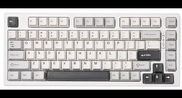 YUNZII YZ75 75% Hot Swappable Wireless Gaming Mechanical Keyboard, RGB Backlights, BT5.0/2.4G/USB-C, Double Shot PBT Keycaps for Linux/Win/Mac (Gateron G Pro Yellow, White)