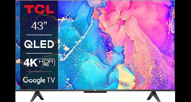 43 Inch QLED TV - 4K UHD, Smart TV met Google TV, HDR Premium en Dolby Vision